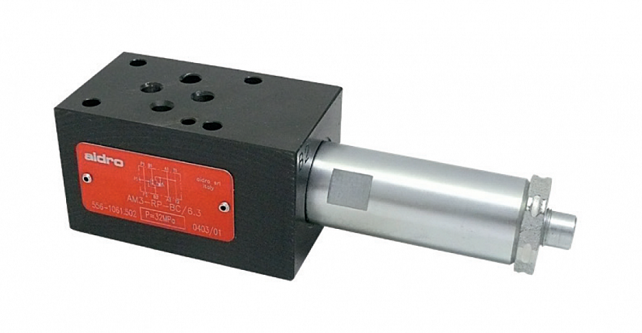 Редукционные клапаны модульного монтажа АМ3-RP-* 60 л/мин – 32 МПа (320 бар)